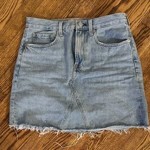 Everlane Light Blue Denim Mini Skirt